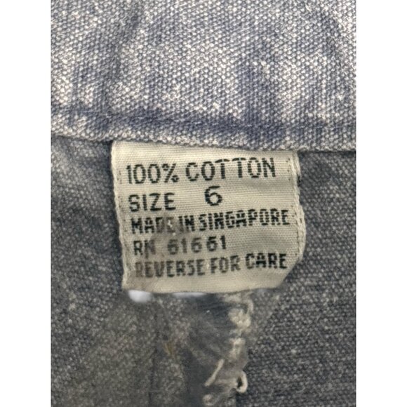 Vintage The North Face Womens Size 6 High-Waisted Pleated Blue Denim Tapered Pan - Picture 3 of 7